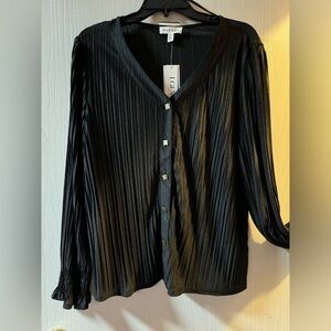 NWT Rio & Rian Black Blouse